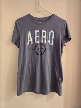 Aero Women's Short Sleeve Graphic Tee - Slate Blue